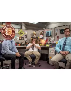 WORKAHOLICS SITTING IN OFFICE CAST OFFICIAL SERIES TV SHOW PRINT PREMIUM POSTER