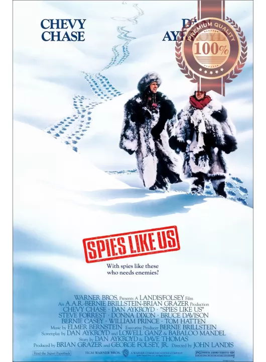 SPIES LIKE US 1985 80s ORIGINAL OFFICIAL CINEMA MOVIE FILM PRINT PREMIUM POSTER