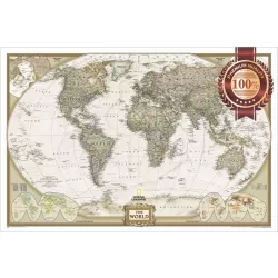 LARGE DETAILED POLITICAL MAP OF THE WORLD HOME WALL ART PRINT PREMIUM POSTER