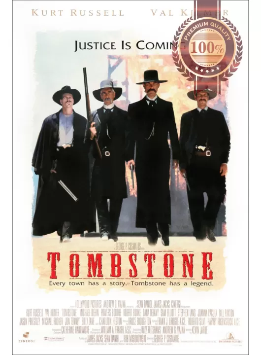 TOMBSTONE 1993 90s ORIGINAL CINEMA MOVIE FILM ART PRINT PREMIUM POSTER