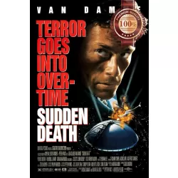 SUDDEN DEATH 1995 90s VAN DAMME ORIGINAL OFFICIAL MOVIE PRINT PREMIUM POSTER