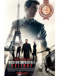MISSION IMPOSSIBLE FALLOUT OFFICIAL CINEMA FILM MOVIE PRINT PREMIUM POSTER