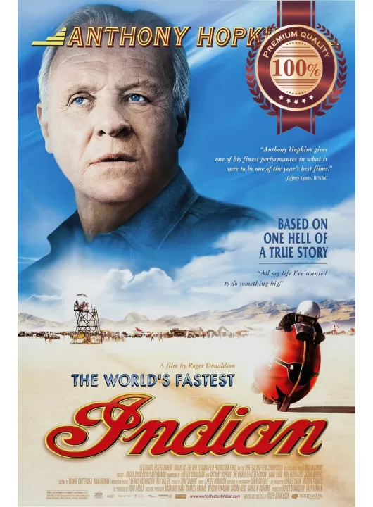 THE WORLDS FASTEST INDIAN 2005 ORIGINAL CINEMA MOVIE PRINT PREMIUM POSTER
