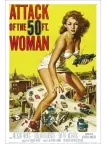 ATTACK OF THE 50 FT WOMAN FOOT 1958 50s OFFICIAL ORIGINAL MOVIE PRINT PREMIUM POSTER