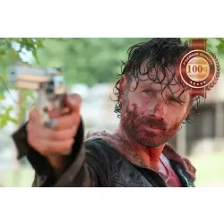 THE WALKING DEAD RICK GRIMES GUN CHARACTER TV SERIES SHOW PRINT PREMIUM POSTER