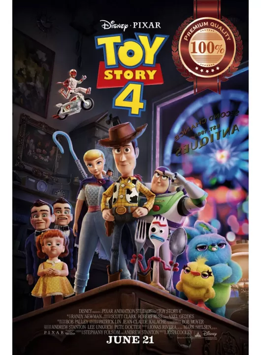 TOY STORY 4 2019 OFFICIAL ORIGINAL CINEMA FILM MOVIE PRINT PREMIUM POSTER