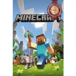 MINECRAFT MINE CRAFT STEVE WITH ANIMALS ORIGINAL ART PRINT PREMIUM POSTER