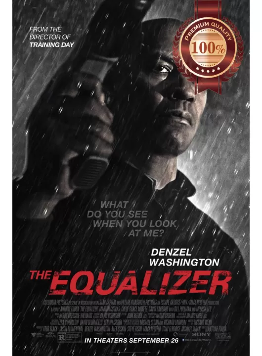 THE EQUALIZER 2014 DENZEL WASHINGTON ORIGINAL MOVIE FILM PRINT PREMIUM POSTER THE EQUALIZER 2014 DENZEL WASHINGTON ORIGINAL MOVIE FILM PRINT PREMIUM POSTER