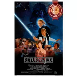 RETURN OF THE JEDI STAR WARS 80s MOVIE FILM ORIGINAL CINEMA PRINT PREMIUM POSTER