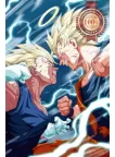 GOKU VS VEGETA FIGHTING SUPER SAIYAN DRAGON BALL Z TV SHOW PRINT PREMIUM POSTER GOKU VS VEGETA FIGHTING SUPER SAIYAN DRAGON BALL Z TV SHOW PRINT PREMIUM POSTER