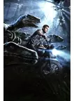 JURASSIC WORLD BLUE VELOCIRAPTORS BIKE CINEMA MOVIE PRINT PREMIUM POSTER JURASSIC WORLD BLUE VELOCIRAPTORS BIKE CINEMA MOVIE PRINT PREMIUM POSTER