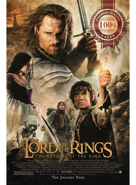 THE LORD OF THE RINGS THE RETURN OF THE KING FILM MOVIE PRINT PREMIUM POSTER