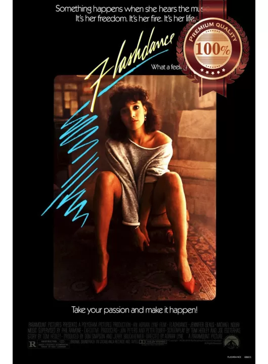 FLASHDANCE 1983 80s OFFICIAL ORIGINAL CINEMA MOVIE FILM PRINT PREMIUM POSTER