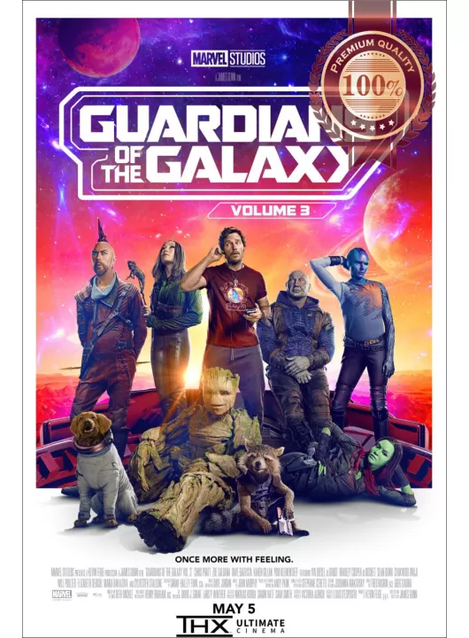 THE GUARDIANS OF THE GALAXY Vol. 3 2023 OFFICIAL CINEMA MOVIE PRINT PREMIUM POSTER THE GUARDIANS OF THE GALAXY Vol. 3 2023 OFFICIAL CINEMA MOVIE PRINT PREMIUM POSTER