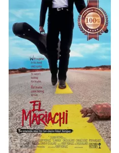 EL MARIACHI 1992 ROBERT RODRIGUEZ ORIGINAL CINEMA MOVIE PRINT PREMIUM POSTER