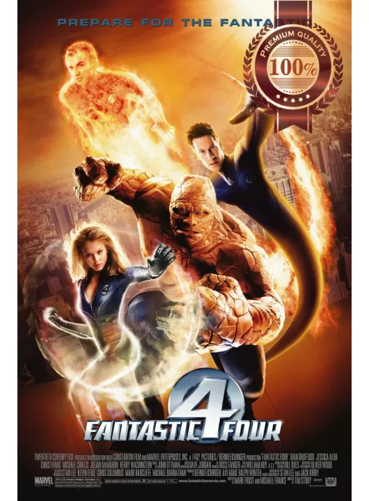 FANTASTIC FOUR 4 2005 OFFICIAL ORIGINAL CINEMA MOVIE PRINT PREMIUM POSTER FANTASTIC FOUR 4 2005 OFFICIAL ORIGINAL CINEMA MOVIE PRINT PREMIUM POSTER