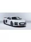 AUDI R8 WHITE DREAM SUPER HYPER CAR FRONT RIGHT SIDE PRINT PREMIUM POSTER
