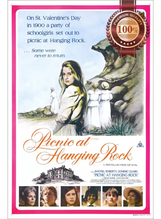 PICNIC AT HANGING ROCK 1975 70s ORIGINAL CINEMA MOVIE PRINT PREMIUM POSTER PICNIC AT HANGING ROCK 1975 70s ORIGINAL CINEMA MOVIE PRINT PREMIUM POSTER