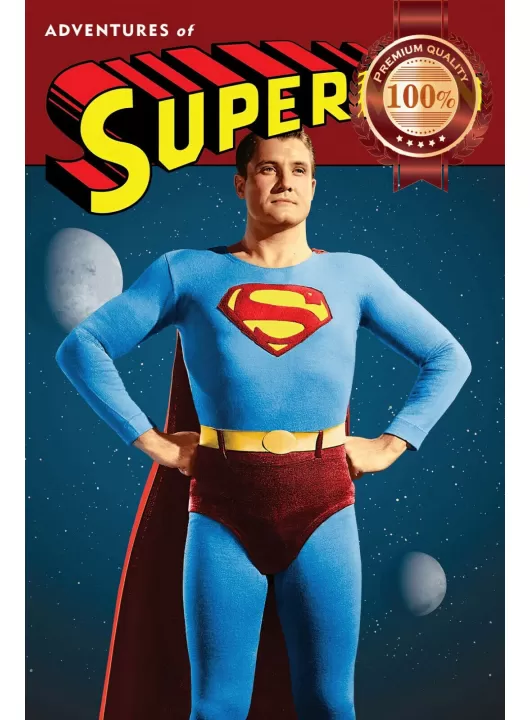 ADVENTURES OF SUPERMAN 1952 50s ORIGINAL SERIES SHOW MOVIE PRINT PREMIUM POSTER