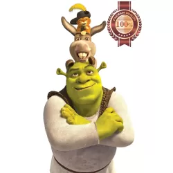 SHREK DONKEY AND PUSS IN BOOTS CHARACTERS MOVIE 2 3 ART PRINT PREMIUM POSTER