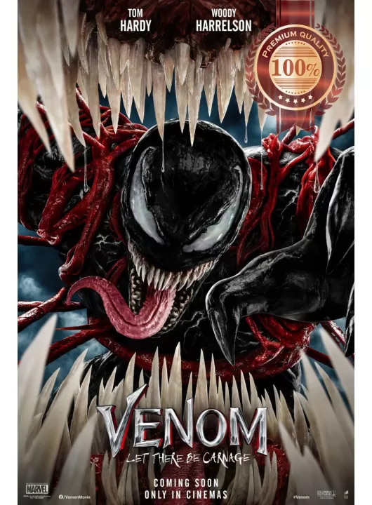 VENOM LET THERE BE CARNAGE V2 2021 ORIGINAL MOVIE CINEMA PRINT PREMIUM POSTER VENOM LET THERE BE CARNAGE V2 2021 ORIGINAL MOVIE CINEMA PRINT PREMIUM POSTER