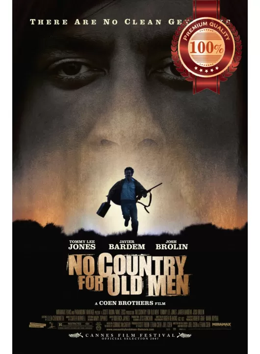 NO COUNTRY FOR OLD MEN 2007 ORIGINAL CINEMA MOVIE FILM PRINT PREMIUM POSTER