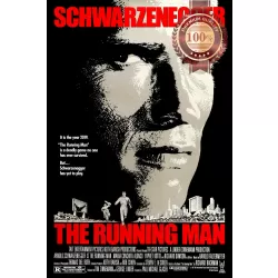 THE RUNNING MAN 1987 ORIGINAL OFFICIAL CINEMA FILM MOVIE PRINT PREMIUM POSTER