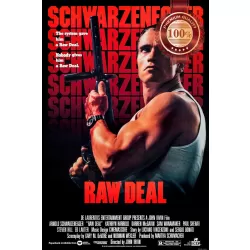 RAW DEAL 1986 80s ORIGINAL OFFICIAL CINEMA MOVIE FILM PRINT PREMIUM POSTER