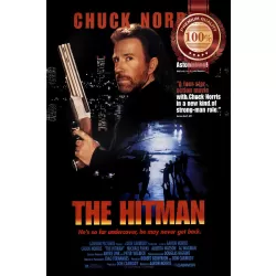 THE HITMAN 1991 90s CHUCK NORRIS ORIGINAL OFFICIAL MOVIE PRINT PREMIUM POSTER