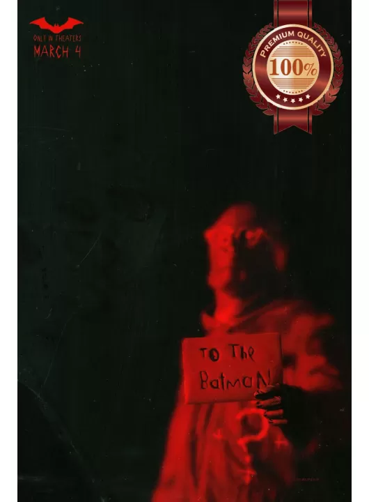 THE BATMAN RIDDLER 2022 DC ORIGINAL OFFICIAL CINEMA MOVIE PRINT PREMIUM POSTER