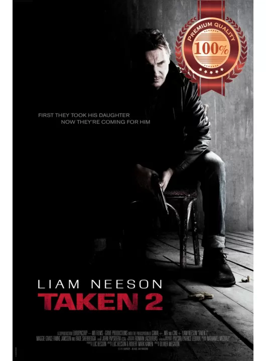TAKEN 2 LIAM NEESON ORIGINAL OFFICIAL CINEMA MOVIE FILM PRINT PREMIUM POSTER TAKEN 2 LIAM NEESON ORIGINAL OFFICIAL CINEMA MOVIE FILM PRINT PREMIUM POSTER