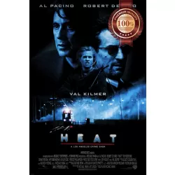 HEAT 1995 90s Al Pacino ORIGINAL OFFICIAL CINEMA MOVIE FILM PRINT PREMIUM POSTER