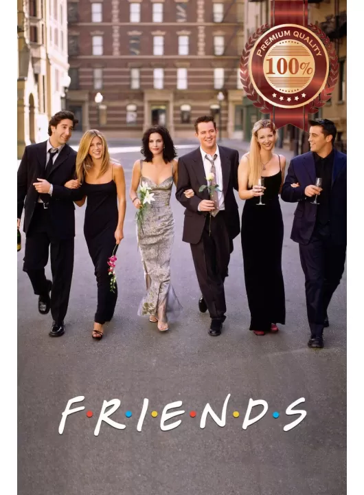FRIENDS WEDDING WALKING DOWN STREET PHOTO ORIGINAL TV SHOW PRINT PREMIUM POSTER