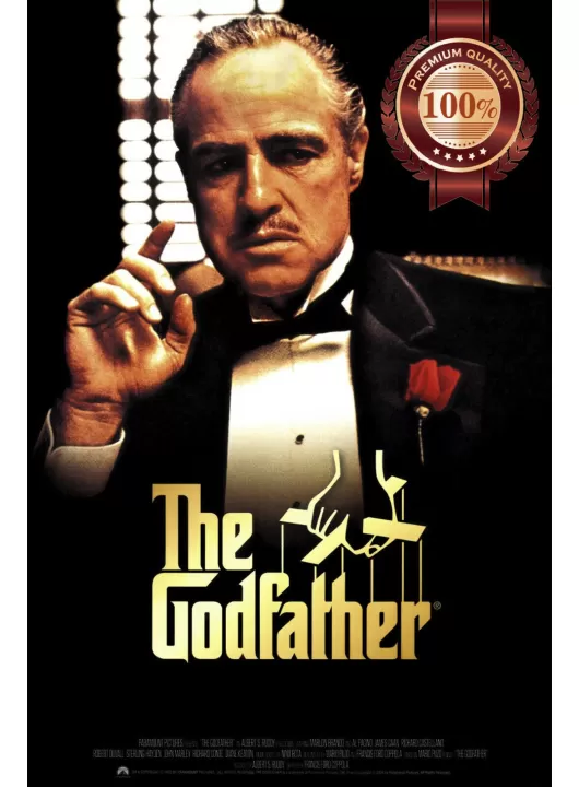 THE GODFATHER 1972 70s ORIGINAL OFFICIAL CINEMA MOVIE PRINT PREMIUM POSTER THE GODFATHER 1972 70s ORIGINAL OFFICIAL CINEMA MOVIE PRINT PREMIUM POSTER
