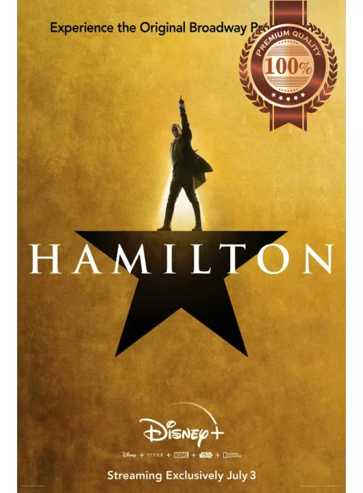 HAMILTON THE MUSICAL 2020 OFFICIAL ORIGINAL CINEMA MOVIE PRINT PREMIUM POSTER HAMILTON THE MUSICAL 2020 OFFICIAL ORIGINAL CINEMA MOVIE PRINT PREMIUM POSTER