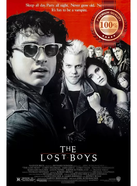 THE LOST BOYS 1987 80s ORIGINAL OFFICIAL CINEMA FILM MOVIE PRINT PREMIUM POSTER