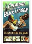 CREATURE FROM THE BLACK LAGOON 1954 50s OFFICIAL ORIGINAL MOVIE PRINT PREMIUM POSTER