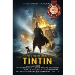 THE ADVENTURES OF TINTIN OFFICIAL ORIGINAL CINEMA MOVIE PRINT PREMIUM POSTER