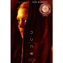 DUNE PART 2 LADY MARGOT 2024 ORIGINAL MOVIE CINEMA PRINT PREMIUM POSTER
