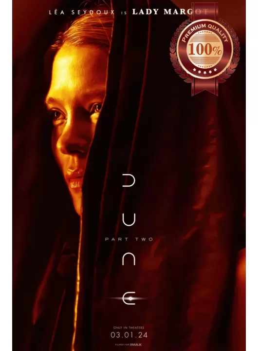 DUNE PART 2 LADY MARGOT 2024 ORIGINAL MOVIE CINEMA PRINT PREMIUM POSTER