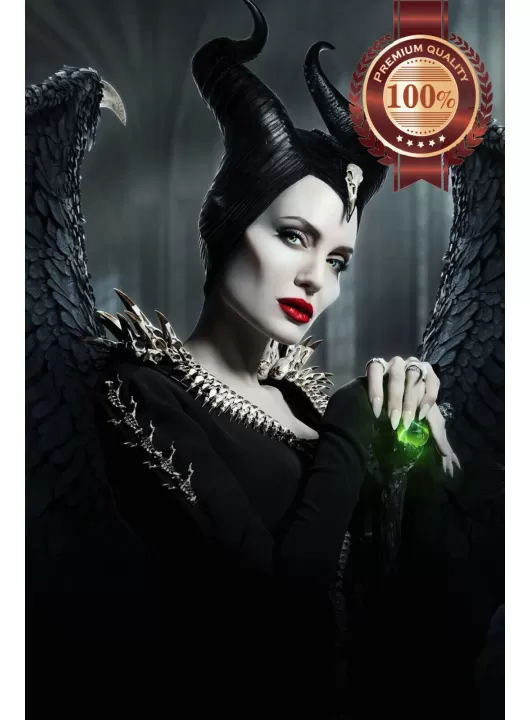 MALEFICENT 2014 CHARACTER ANGELINA JOLIE CINEMA MOVIE PRINT PREMIUM POSTER MALEFICENT 2014 CHARACTER ANGELINA JOLIE CINEMA MOVIE PRINT PREMIUM POSTER