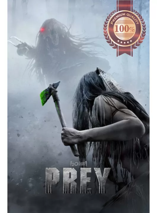 PREY 2022 ALIEN PREDATOR CINEMA ORIGINAL THEATRICAL MOVIE PRINT PREMIUM POSTER PREY 2022 ALIEN PREDATOR CINEMA ORIGINAL THEATRICAL MOVIE PRINT PREMIUM POSTER