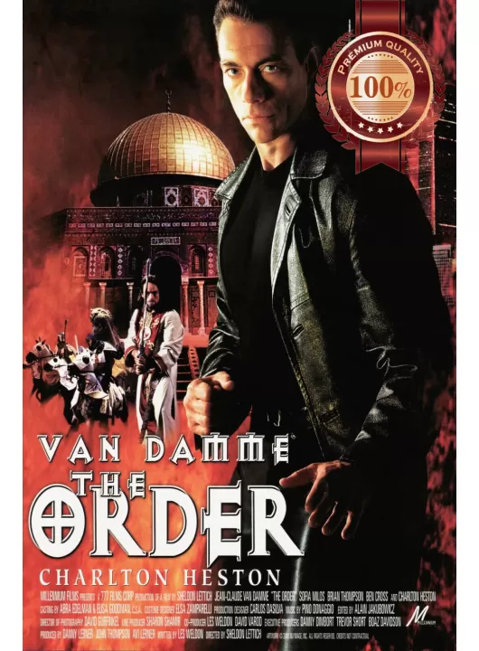 THE ORDER 2001 JEAN-CLAUDE VAN DAMME ORIGINAL MOVIE CINEMA PRINT PREMIUM POSTER THE ORDER 2001 JEAN-CLAUDE VAN DAMME ORIGINAL MOVIE CINEMA PRINT PREMIUM POSTER