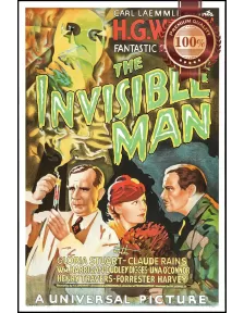 THE INVISIBLE MAN 1933 ORIGINAL OFFICIAL CINEMA MOVIE PRINT PREMIUM POSTER