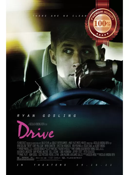DRIVE RYAN GOSLING 2011 ORIGINAL CINEMA MOVIE FILM PRINT PREMIUM POSTER