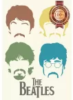 THE BEATLES MEMBERS HEADS FACES ARTWORK MUSIC BAND ART PRINT PREMIUM POSTER THE BEATLES MEMBERS HEADS FACES ARTWORK MUSIC BAND ART PRINT PREMIUM POSTER