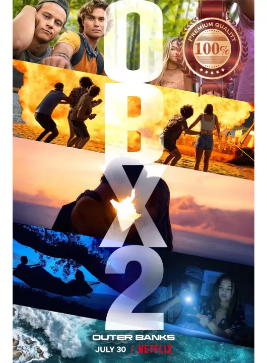 OUTER BANKS SEASON 2 ORIGINAL OFFICIAL SERIES TV SHOW PRINT PREMIUM POSTER OUTER BANKS SEASON 2 ORIGINAL OFFICIAL SERIES TV SHOW PRINT PREMIUM POSTER