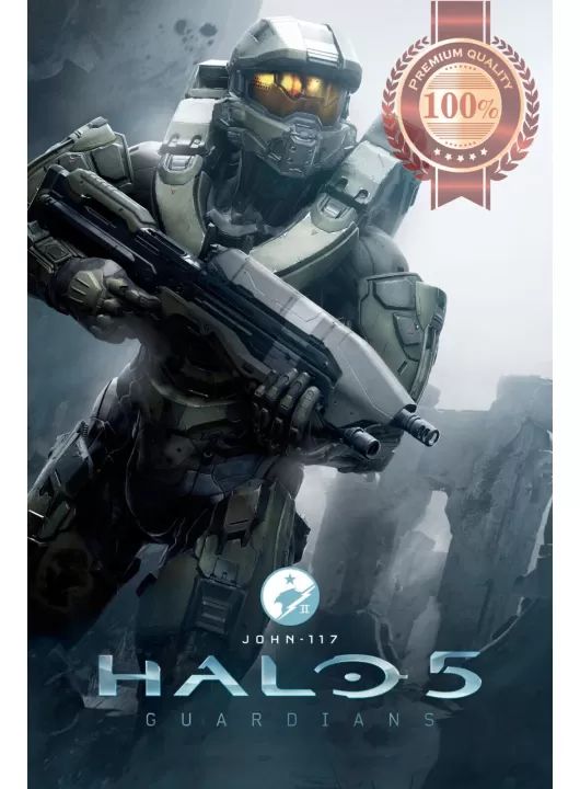 HALO 5 GUARDIANS MASTER CHIEF ORIGINAL VIDEO GAME ART PRINT PREMIUM POSTER