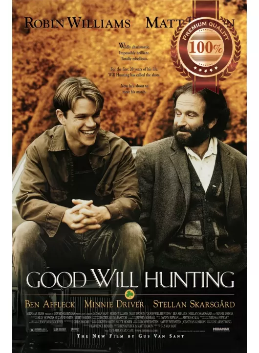 GOOD WILL HUNTING 1997 90s OFFICIAL ORIGINAL CINEMA MOVIE PRINT PREMIUM POSTER GOOD WILL HUNTING 1997 90s OFFICIAL ORIGINAL CINEMA MOVIE PRINT PREMIUM POSTER
