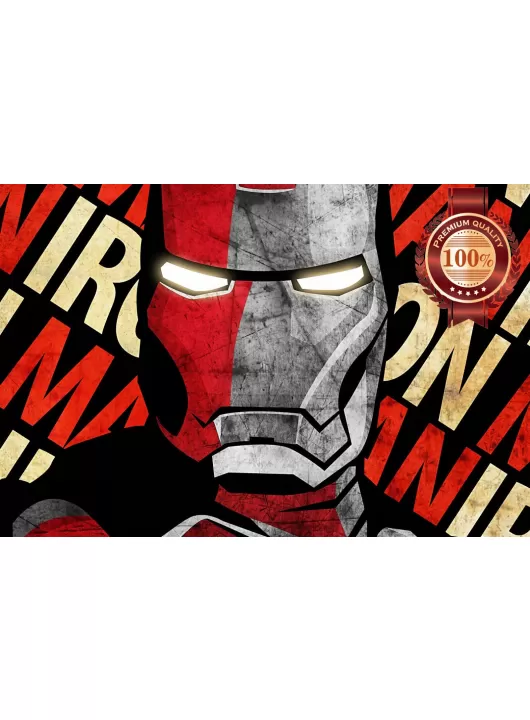 IRON MAN IRONMAN DESIGN ART FACE HELMET ORIGINAL CINEMA PRINT PREMIUM POSTER